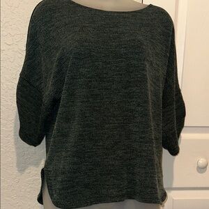 Max Studio Greeb Charcoal Knit Sweatshirt